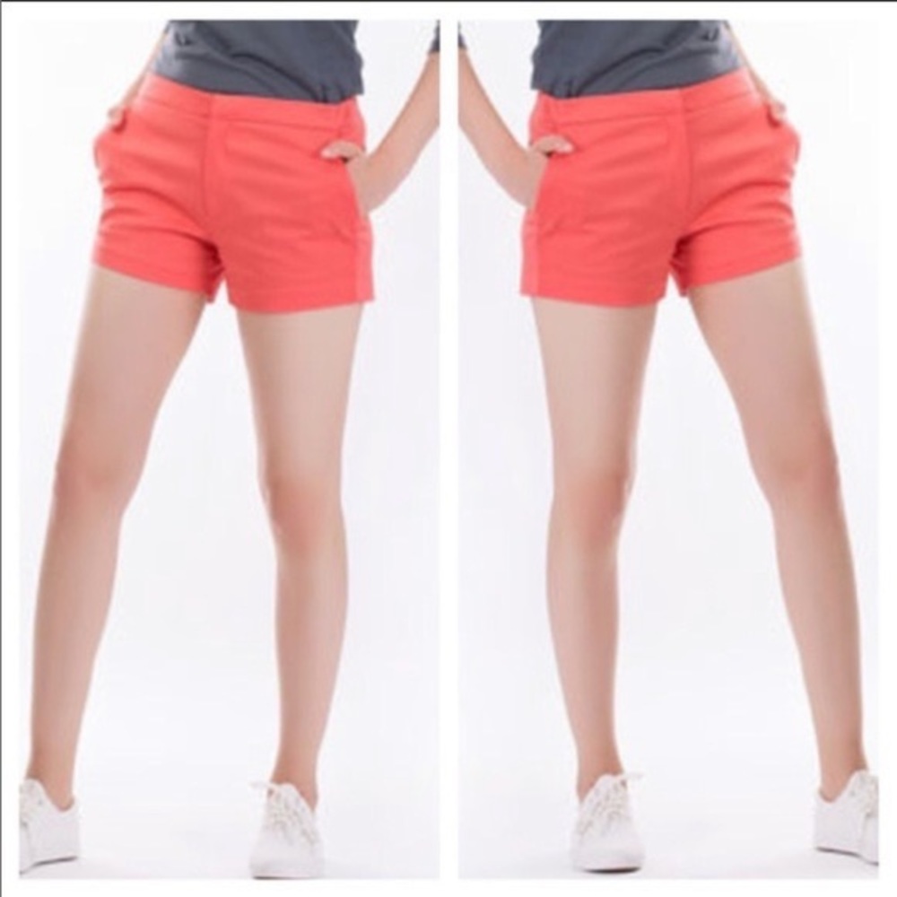 J CREW Coral Chino Shorts Size 2